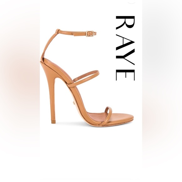 REVOLVE RAYE Clemens Heel in Dark Tan (DISPLAY SHOES WITH A BOX)